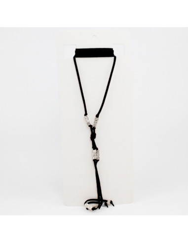 Collar Corbatero de Gamuza Tiny Runes