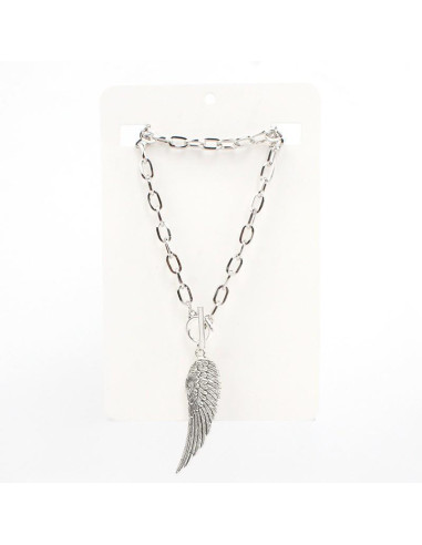 Collar de Cadenas Wing Silver