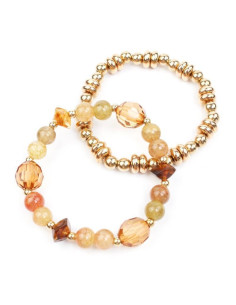 Set de Pulseras Elásticas Golden Honey Set