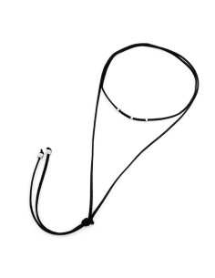 Collar Corbatero de Gamuza Beads