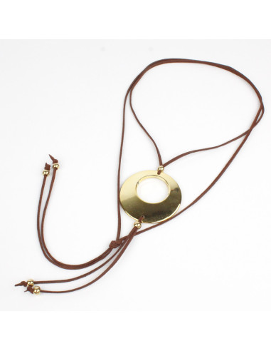 copia de Collar de Gamuza Double Gold