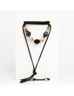 Collar de Gamuza Candy Gold