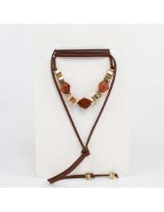 Collar de Gamuza Candy Gold