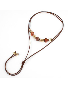 Collar de Gamuza Candy Gold