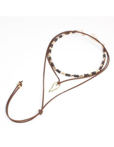 Set de Collares Heart and Beads