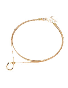 Collar de Cadenas Twisted Link