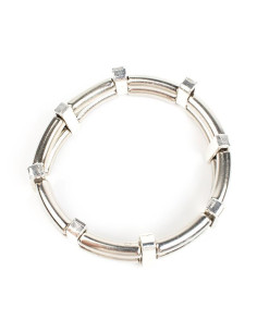 Pulsera Elástica Silver Axis