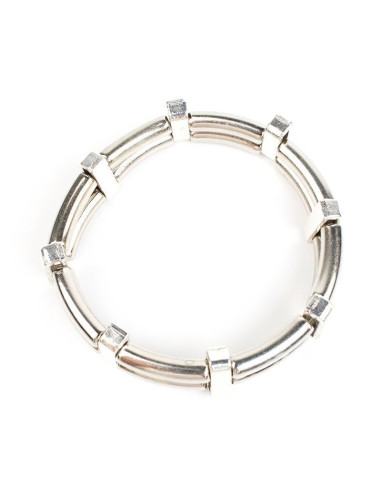 Pulsera Elástica Silver Axis