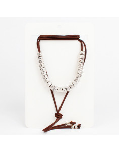 Collar de Gamuza Bohemme Silver