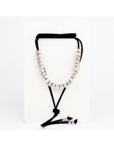 Collar de Gamuza Bohemme Silver