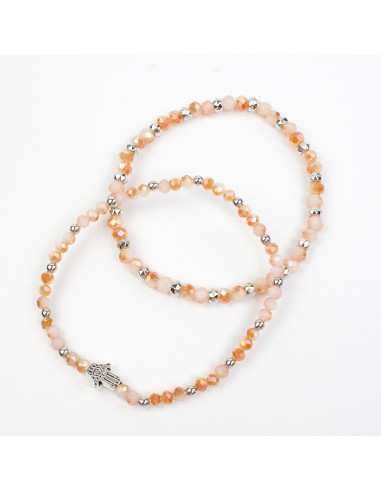 Set de Pulseras Elásticas Hamsa Colors