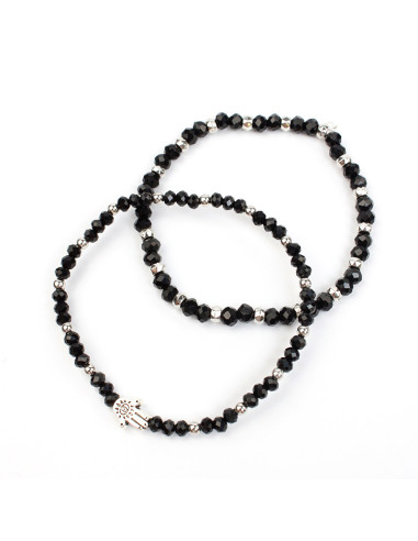 Set de Pulseras Elásticas Hamsa Colors