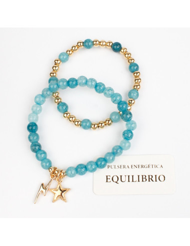 Set Pulseras Energy Gold