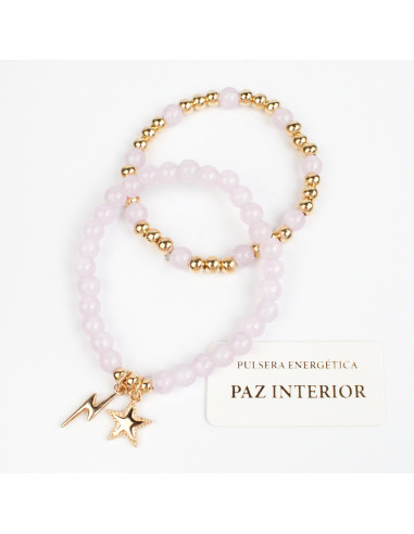Set Pulseras Energy Gold