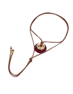 Collar de Gamuza Colored Coin