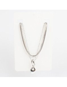 Collar de Cadenas Organic Silver