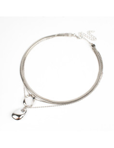 Collar de Cadenas Organic Silver