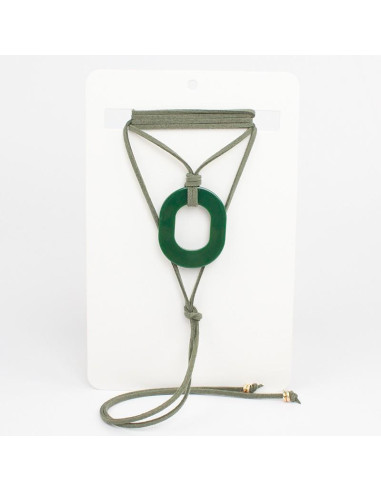Collar de Gamuza Trendy Green