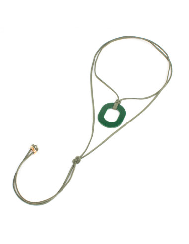 Collar de Gamuza Trendy Green