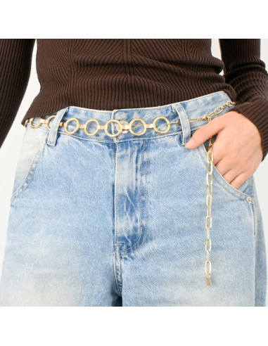 Cinturón de Cadena Gold Circle