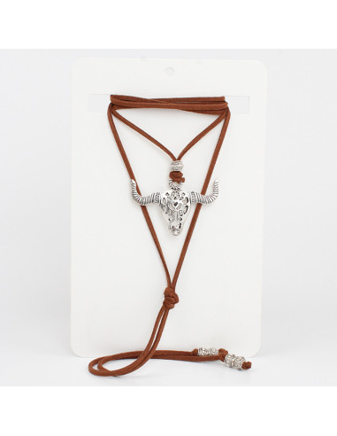 Collar de Gamuza Silver Bull