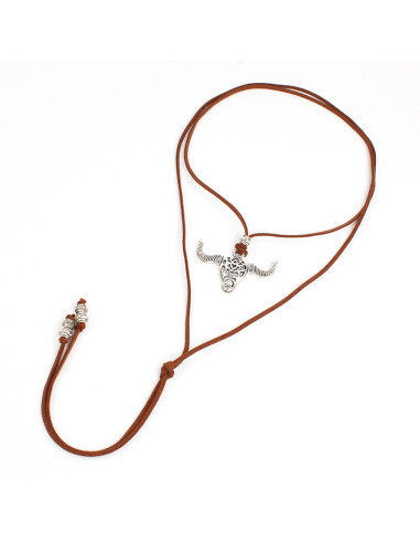 Collar de Gamuza Silver Bull