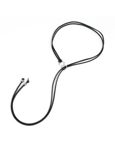 Collar Corbatero de Gamuza Double Circle