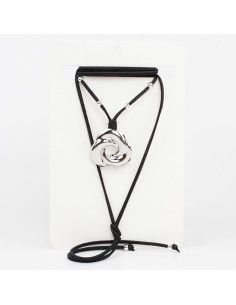 Collar de Gamuza New Silver Spiral