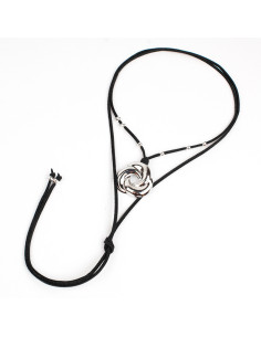 Collar de Gamuza New Silver Spiral