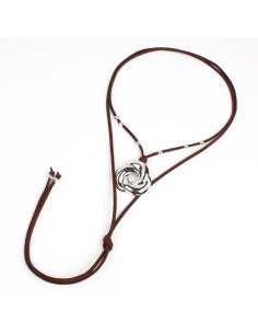 Collar de Gamuza New Silver Spiral