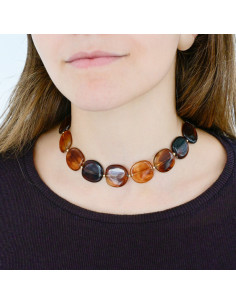 Collar Flexible Honey Stone