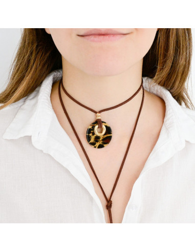 Collar de Gamuza Duo Color