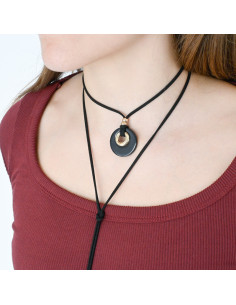 Collar de Gamuza Duo Color