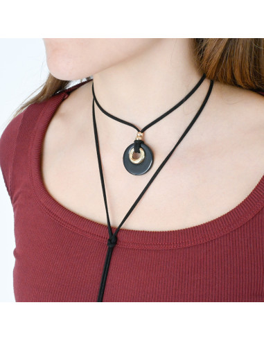 Collar de Gamuza Duo Color