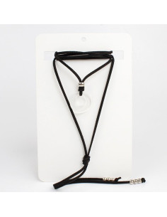 Collar de Gamuza Crystal Circle