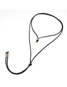 Collar de Gamuza Crystal Circle