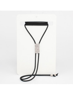 Collar Corbatero de Gamuza Geometric Suede