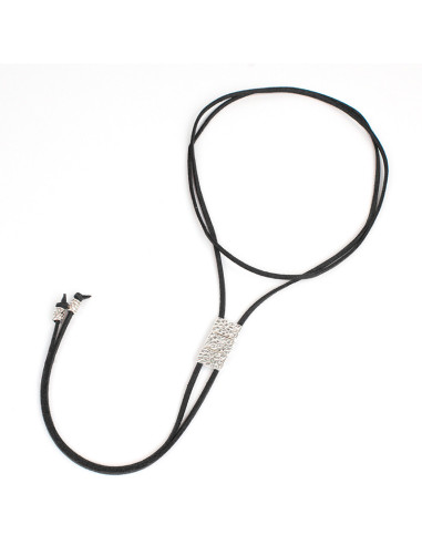 Collar Corbatero de Gamuza Geometric Suede