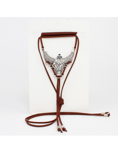 Collar de Gamuza  XL Boho Bull