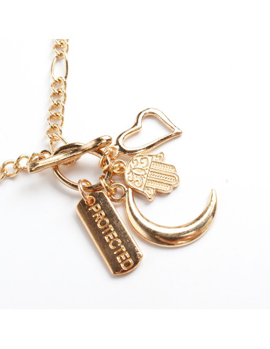 Collar de Cadenas Protected Charms