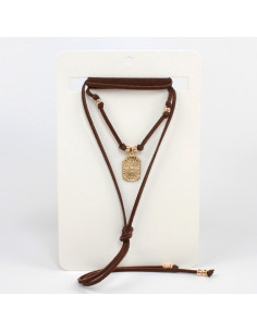 Collar de Gamuza Golden Fortune