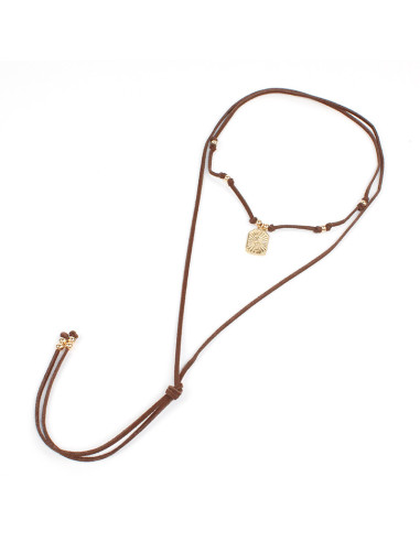 Collar de Gamuza Golden Fortune