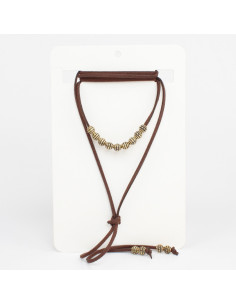 Collar de Gamuza New Gold Boho