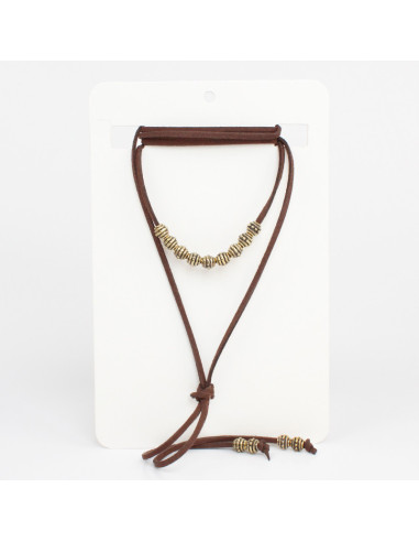 Collar de Gamuza New Gold Boho