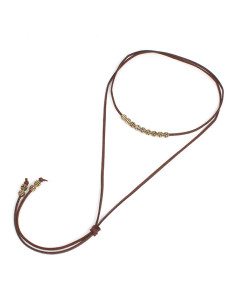 Collar de Gamuza New Gold Boho