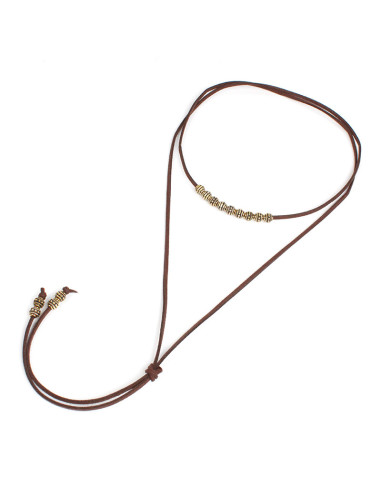 Collar de Gamuza New Gold Boho