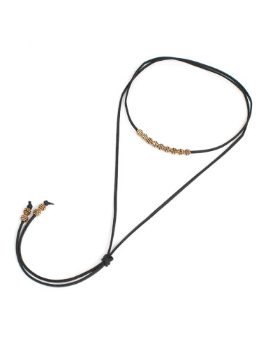 Collar de Gamuza New Gold Boho
