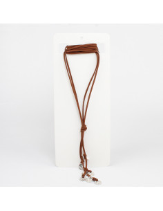 Collar Corbatero de Gamuza Boho Coins