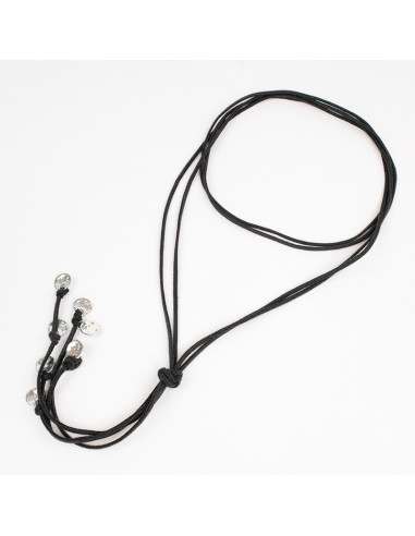 Collar Corbatero de Gamuza Boho Coins