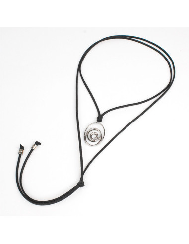 Collar de Gamuza Silver Spiral